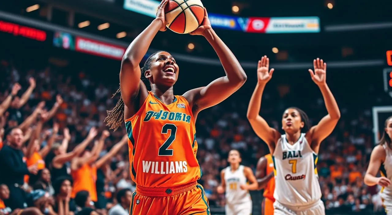 Éclatante performance d'une étoile montante en WNBA